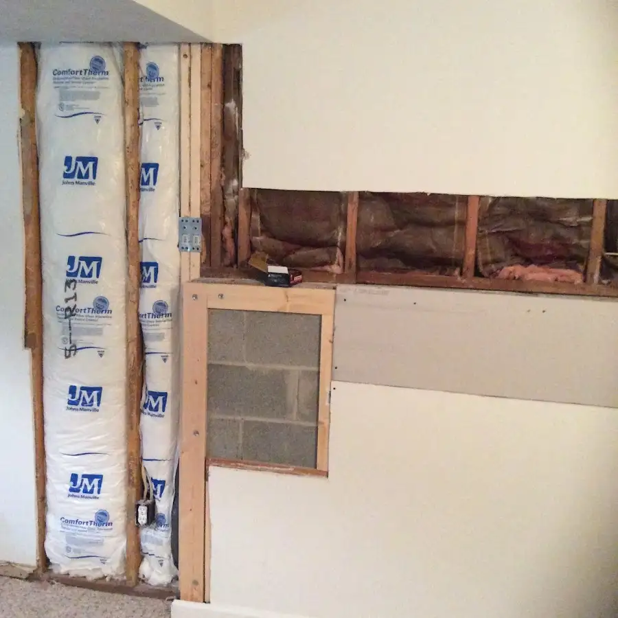 Wall insulation replacement during Odor Removal & Deodorization in Solvay